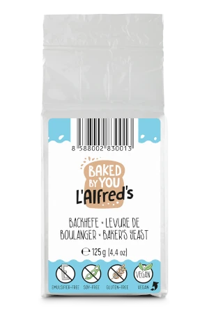 Levadura seca sin aceite de palma L'Alfred's en envase de 125g