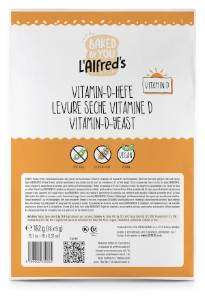 Drojdie uscată L'Alfred's Vitamin D în pliculețe de 18x9g