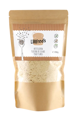 L'Alfred's yeast flakes for vegan cheese substitute in 250g bag